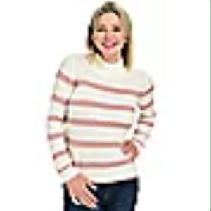 Christopher & Banks Striped Mock Neck Sweater